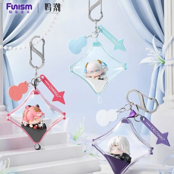 Funism Wuthering Waves Mini Figure Clear Pouch Keychain - Solaris Chronicle Series